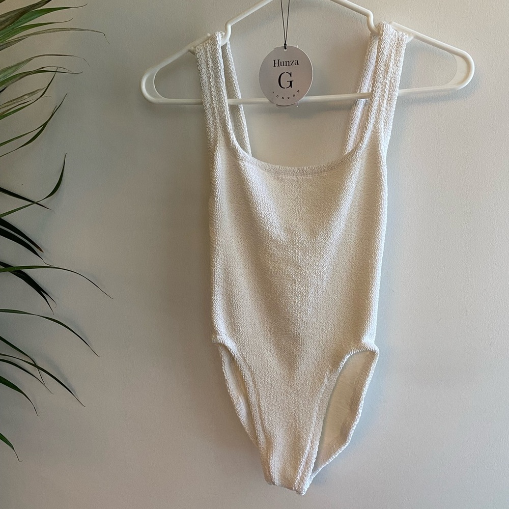 Hunza G square neck swimsuit